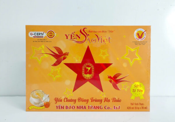 Yến chưng đường phèn hàm lượng 50% Yến hộp quà (6 hũ x 70ml) - Hình ảnh 3